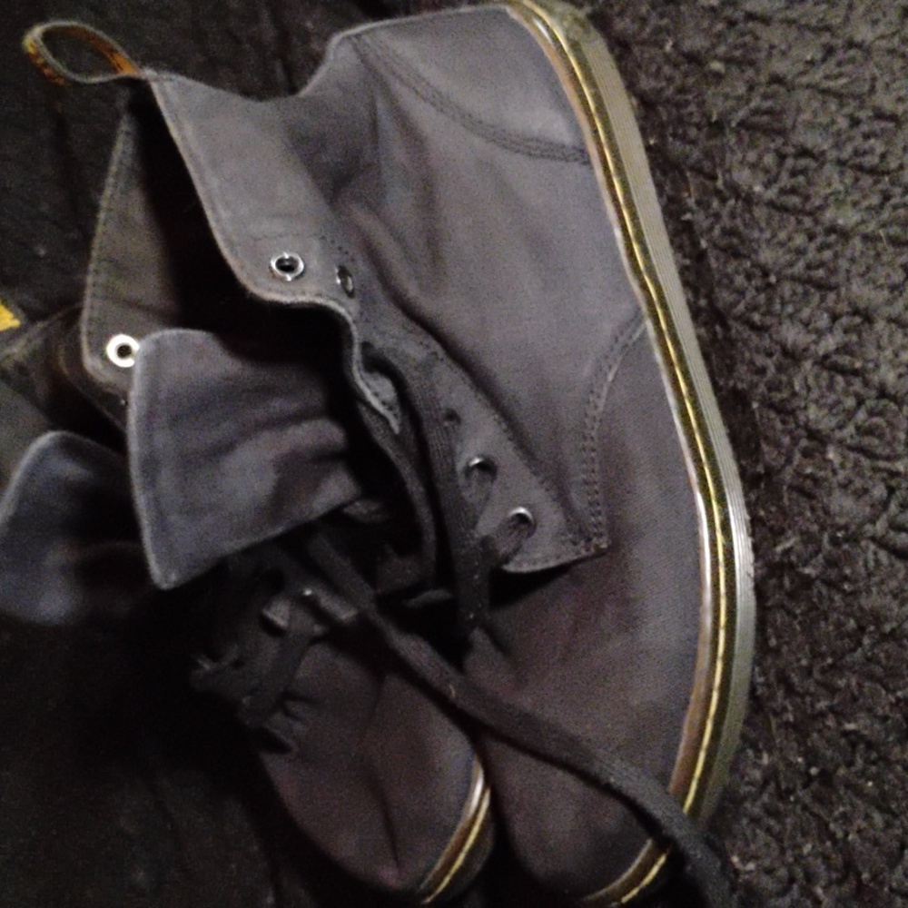 Doc Martens Black Canvas Sneaker Boots